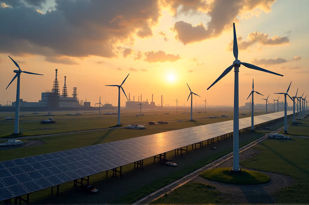 Erneuerbare Energien: Machtpolitik statt Klimaromantik | Symbolbild KI-generiert © 2026 EMH AG JS by Flux